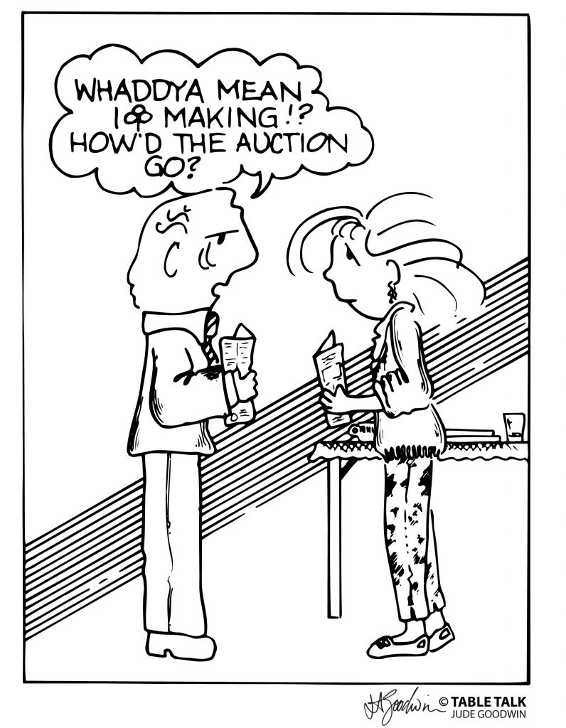 Harold asks a silly question about the bidding