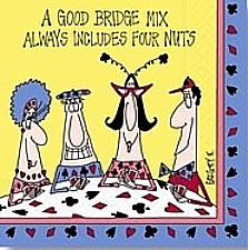 Paper Napkins Bridge Cartoon - Gifts for Card Players
