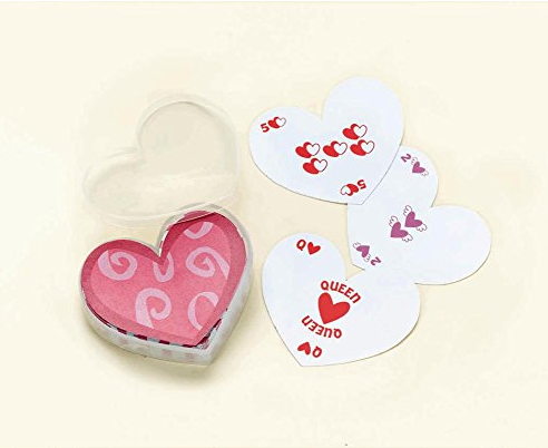 Heart Shaped Playing Cards for Valentines