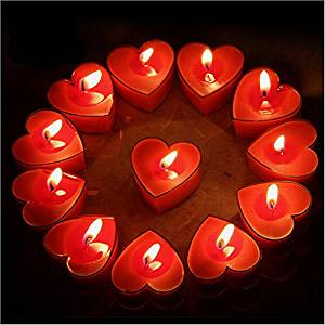 Heart Shape Tea Light Candles