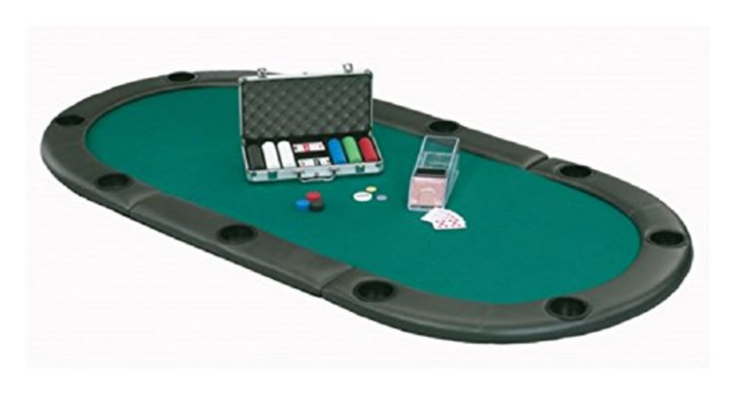 Tri-fold poker table top