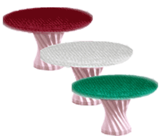 Quilted round bridge table cover