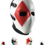 Vercico Square Poker Face Mask Carnival Christmas Halloween New Year Easter Theme Party Head Mask
