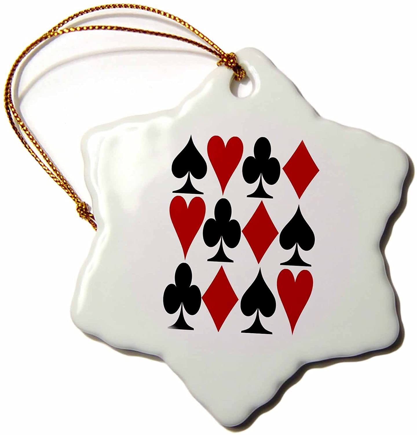 All suits holiday ornament playing cards poker