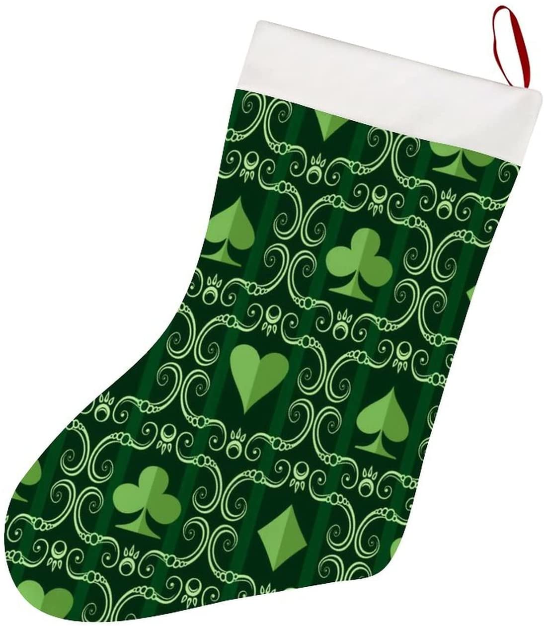 Christmas Holiday Stockings card suit symbol poker bridge casino