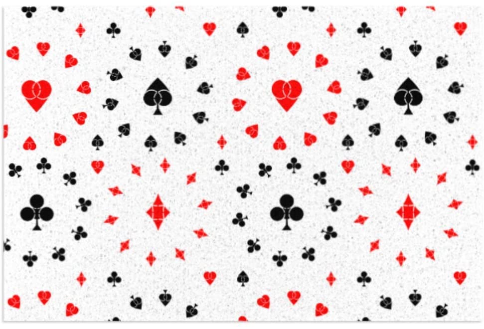 Playing card poker floor mat