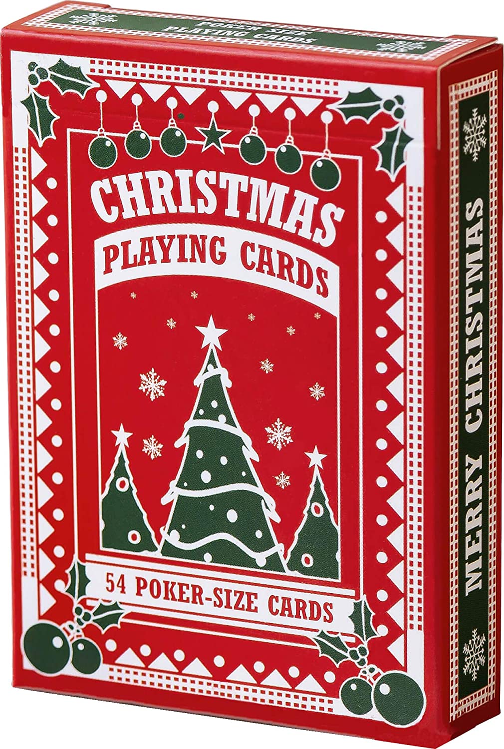 Christmas playing card design poker