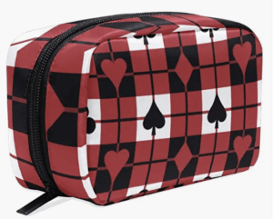 card suits cosmetic bag poker casino