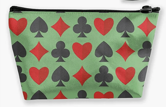 card suits cosmetic bag poker casino 