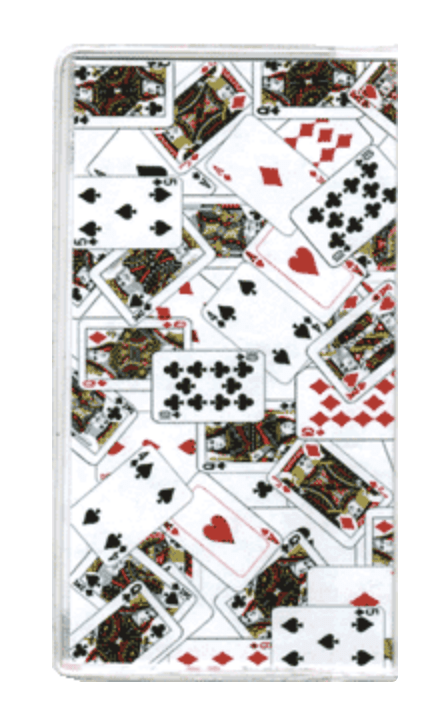 Checkbook Cover with Suit Playing Card Design poker bridge