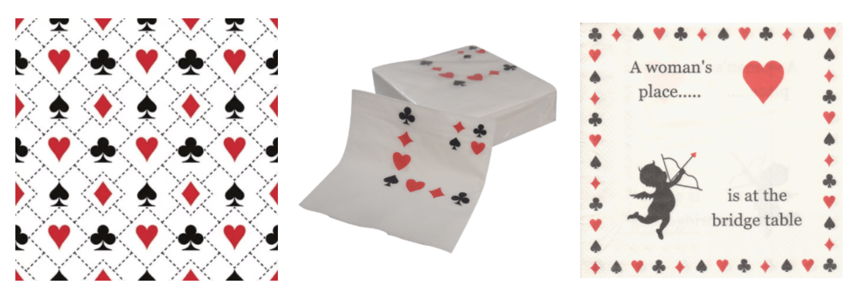 playing card napkins paper poker casino bridge table