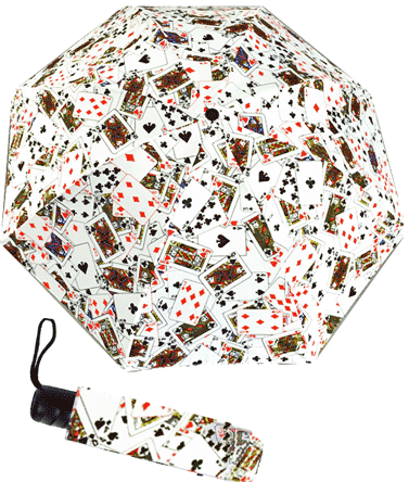Umbrella with Playing Card Design