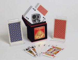 flip top luxury playing card box and cards