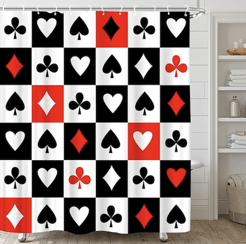 Shower curtain card design - Gifts for Card Players