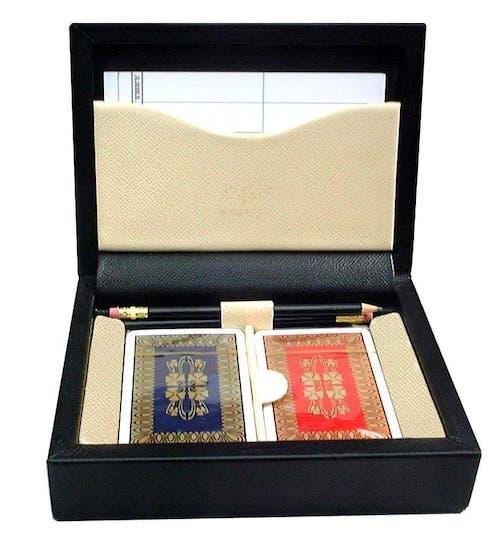 Luxury Leather Bridge Set - Gifts for Card Players