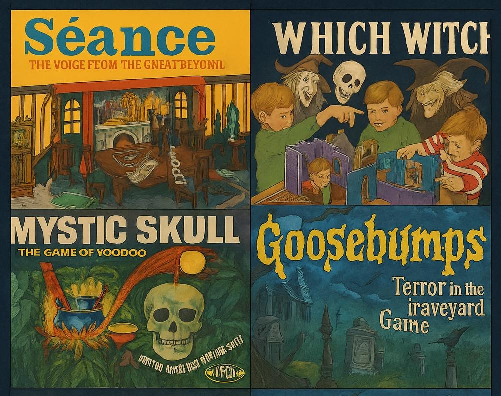 Vintage Board Games for Halloween 2025