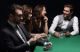 Card game players at casino