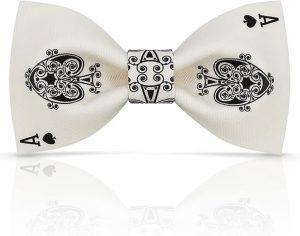 Bow ties with poker and playing card motif