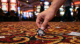 chip on a casino floor