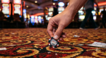 chip on a casino floor