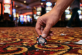 chip on a casino floor