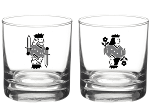 King and Queen Shot Glasses