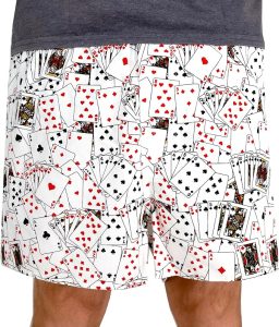 Cotton Boxers with Playing Card Design