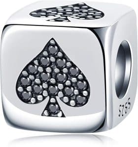 Ace of Spades Charm Bracelet Bead